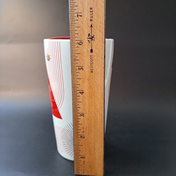 Starbucks Christmas Tree Star Holiday 2020 Double Wall Ceramic Tumbler Mug 12 Oz - Picture 9 of 12